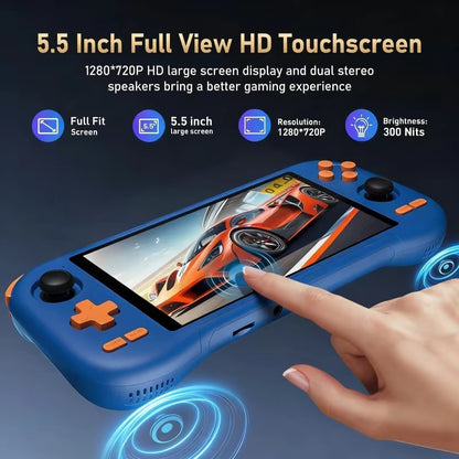 KINHANK K59 Android Handheld Console 6 128GB Memory 5.5-inch HD Screen Enjoy Dual-System Handheld Console Hall Joystick G99 Chip