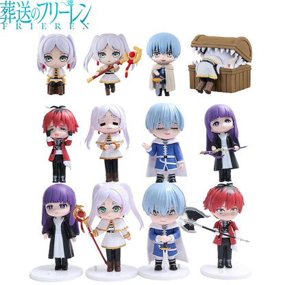 4-8 peças Frieren: Beyond Journey's End Anime Figura Bonecos de Ação Frieren Noodle Stopper Figura Coleção Modelo Brinquedos