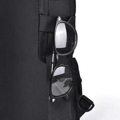 Men's Multifunctional Chest Bag with Adjustable Shoulder Straps, Suitable for Sports, Business, Travel, Commuting, Daily Outings