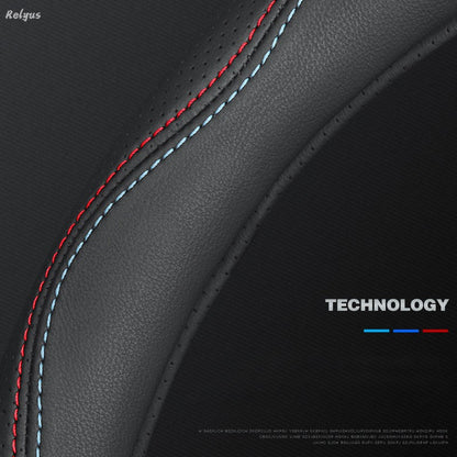 Capas de Volante Automotivas Universais em Couro PU sem Anel Interno Adequadas para 14,5-15 37-38cm Acessórios de Suprimentos para Interior de Carro