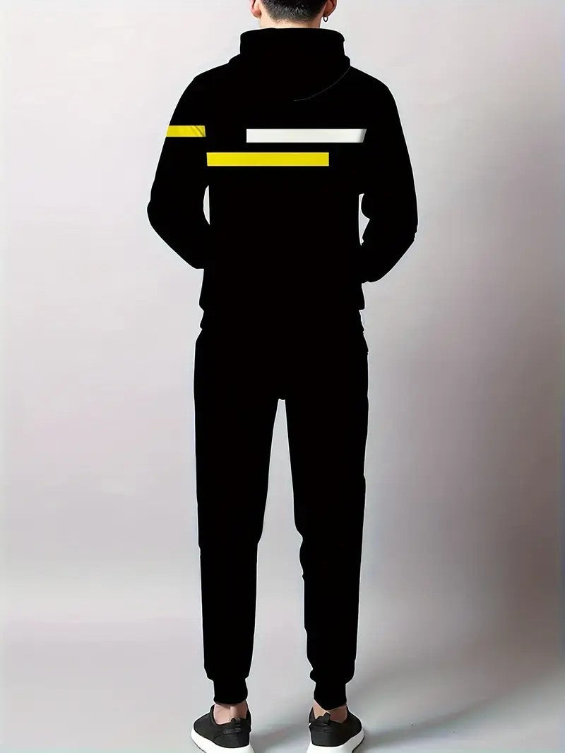 3D Dragon print truck suit set,  sweat shirt, hood and pants