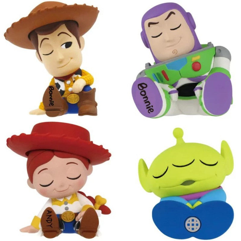 Bonecos de Anime Versão Q Toy Story Woody Alien Universidade Monstros James P. Sullivan Modelo Brinquedos Presente de Natal para Crianças