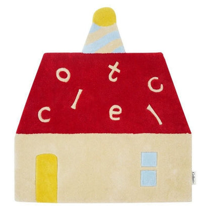 VIAMA Christmas Faux Cashmere Rug - Unique Shape Soft Non-Slip Bathroom Mat for Bedroom & Holiday Home Decor