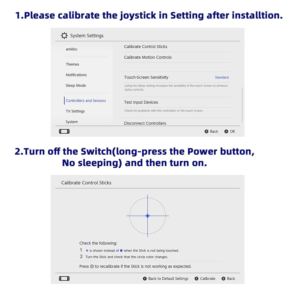 Replacement Hall Effect Joystick for Nintendo Switch/Lite/OLED Joycon Analog Thumb Stick for  Analog Thumb Stick Repair Parts