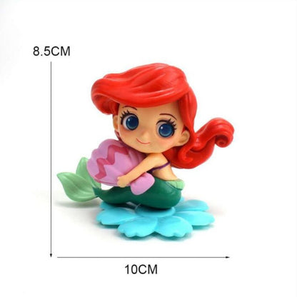 5 estilo Desenho Animado Q Posket Princesa Sereia Pequena Sereia Figura Super Premium Modelo de PVC Brinquedos Colecionáveis Presente para meninas