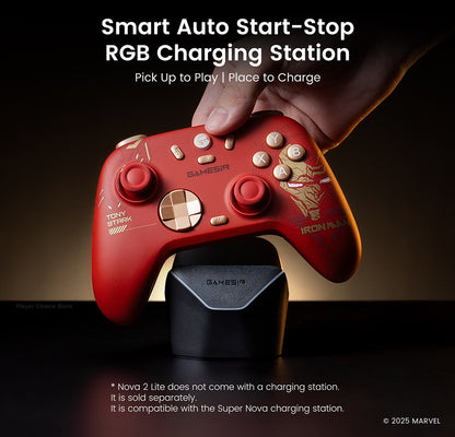 GameSir Nova 2 Lite Iron Man Edition PC Gamepad Wireless Controller for Windows iOS Android Mobile Steam Switch 2&1 Controle