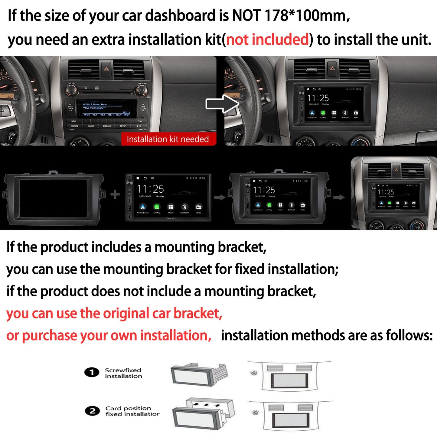 ESSGOO Rádio Estéreo Automotivo 9 polegadas 2 DIN Sem Fio CarPlay Android Auto Bluetooth 64G GPS Navegação RDS WiFi USB FM DAB+CÂMERA