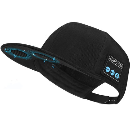 Boné com alto-falante Bluetooth, ajustável, sem fio, com viva-voz inteligente para esportes ao ar livre, boné de beisebol Bluetooth sem fio com microfone