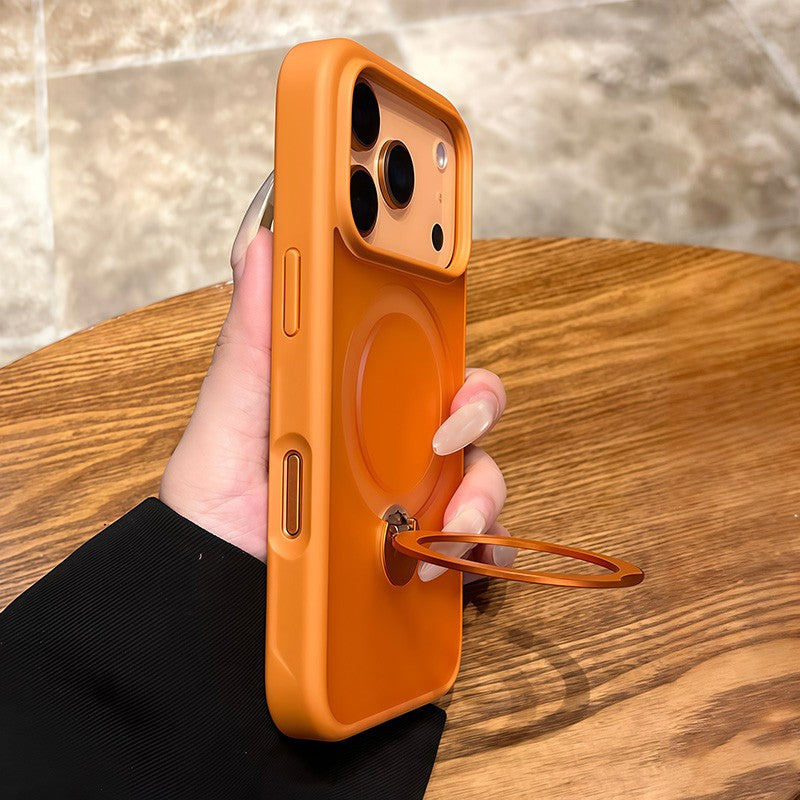 Capa de Celular com Anel de Suporte de Metal Magsafe para Carro para iPhone 17 Pro Max 17 Air 16 15 Pro 14 13 12 11 Capas Traseiras Magnéticas