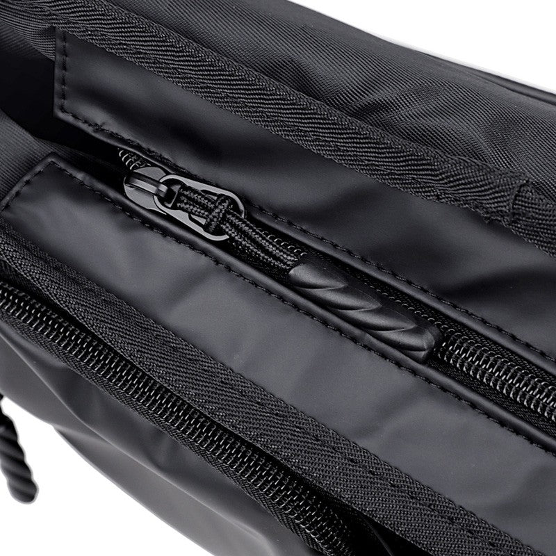 Men's Crossbody Bag Nylon Lightweight Chest Shoulder Bag with Zipper Pocket Waterproof Outdoor Travel Sport Messenger Bag