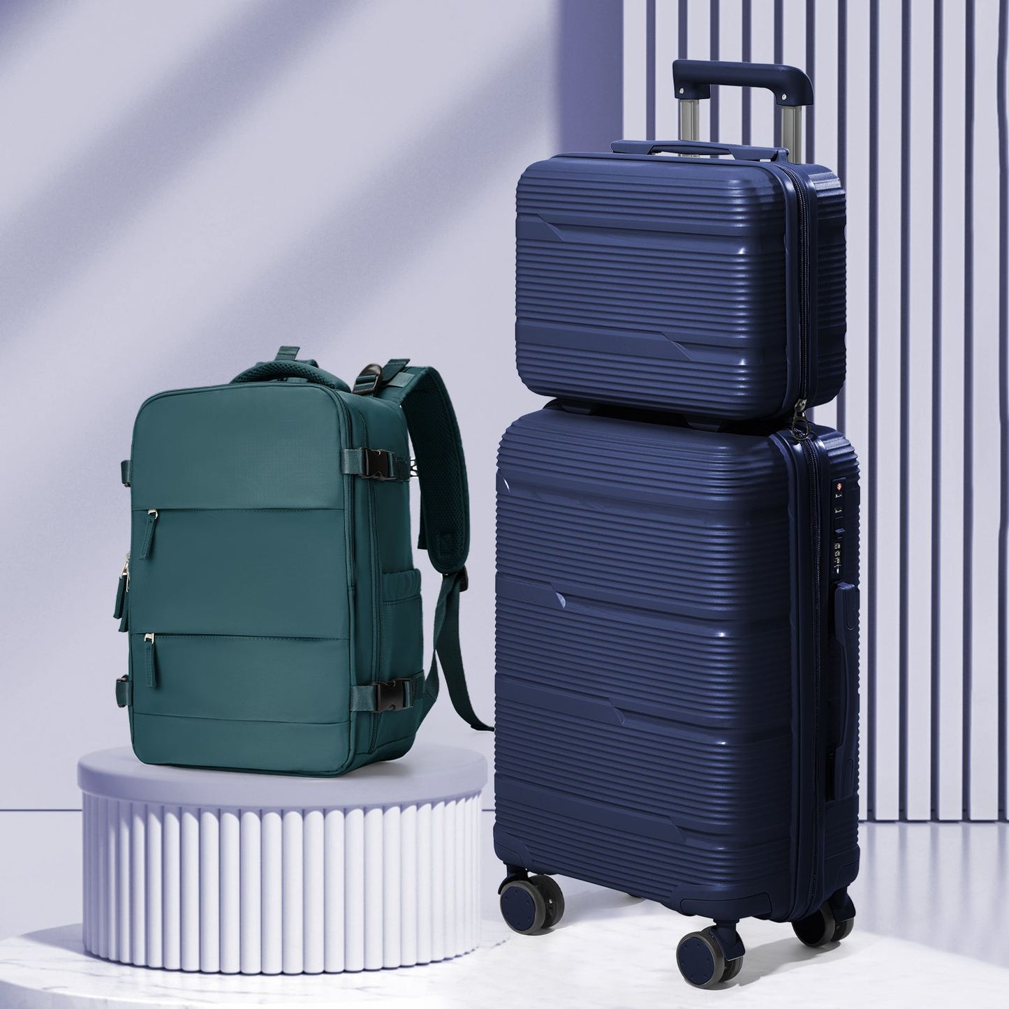 Travel Suitcase set 3 Piece Rolling Carry on Luggage Set Women Men Trolley Case Backpack Boarding Cabin Suitcase Wheels 20 24''