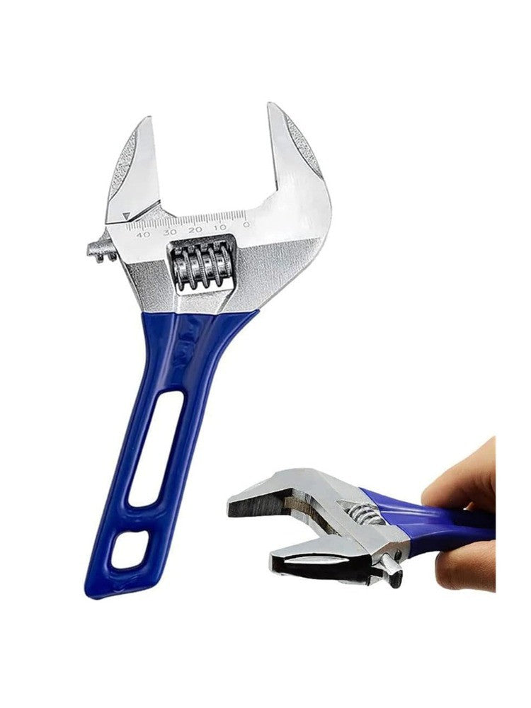 Chave Inglesa de Cabo Curto de 8" com Abertura de Mandíbula de 55 mm para Encanamento, Reparo Automotivo e Manutenção Doméstica
