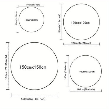 Fantasy Tree Phoenix Unicorn Mythical Creatures Round Rug Soft Crystal Velvet Floor Mat Magic ArtDesignHomeDecorLivingRoomCarpet