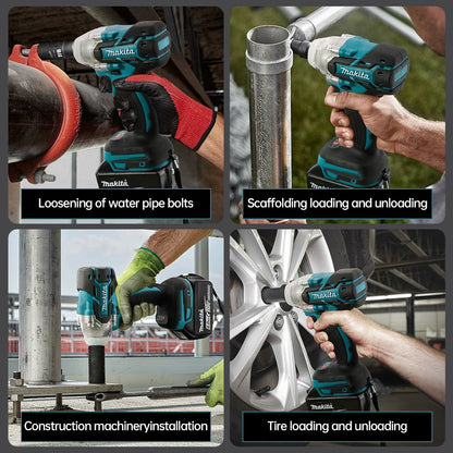 Makita DTW285 Chave de Impacto Elétrica Sem Escova Sem Fio 320N.M Torque Chave 1/2' Ferramentas Elétricas Compatíveis sem Bateria 18V