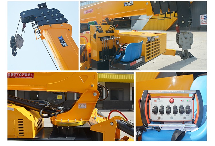 Spider Crane Factory Prices Full Automatic 5 Section Boom Type 5 Ton New Product 2020 Provided Engine Crane 3 Ton 6500