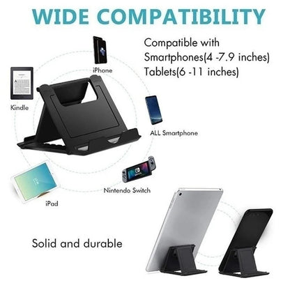 Mini Suporte Dobrável Portátil Universal Ajustável Criativo Para Tablet e Celular ipad iPhone Samsung Xiaomi