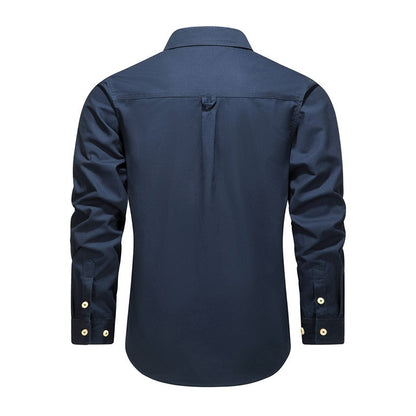 Men Outdoor Multi Pockets Long Sleeved Cargo Shirts High Quality Man Cotton Loose Shirts New Spring  Male Casual Shirts Size 5XL