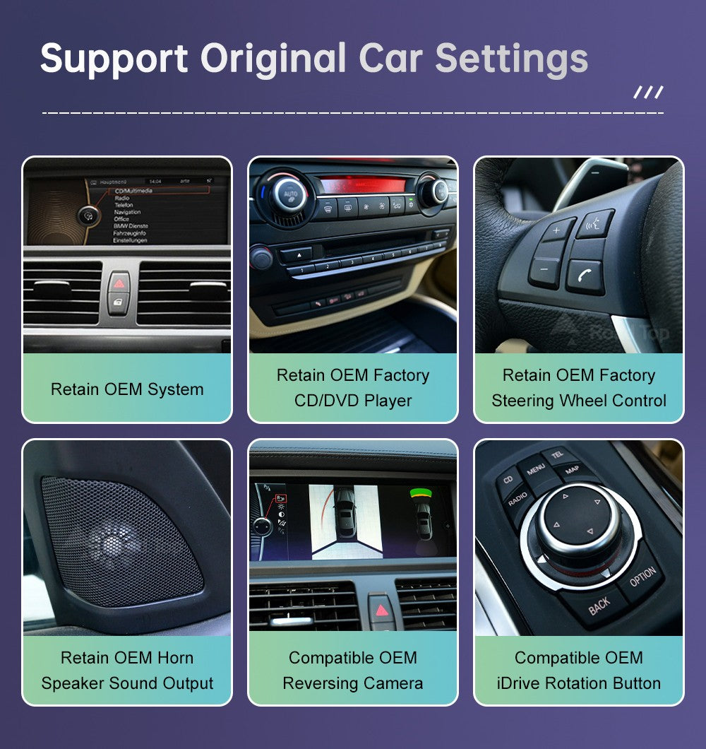 Wireless CarPlay Android Auto Car Multimedia Display For BMW 1 Series  E81 E82 E87 E88 CCC/CIC System Touch Screen Car Radio