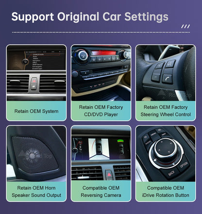 Wireless CarPlay Android Auto Car Multimedia Display For BMW 1 Series  E81 E82 E87 E88 CCC/CIC System Touch Screen Car Radio
