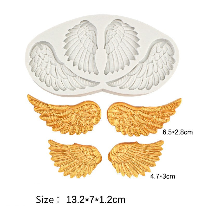 Angel wings Silicone Mold Fondant Mold Cake Decorating Tools Chocolate Gumpast Mold Sugarcraft Resin Clay Kitchen Baking Tool