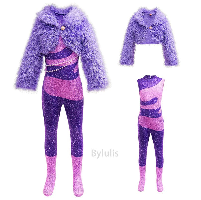 Gazelle Cosplay Costume Jumpsuit Carnival Party Singer Stage Performance Outfits Halloween Anime Zootopia Dress Up Clothes Set