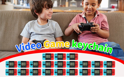 12-100pcs Mini Handheld Game Console Keychain Video Game Party Favors For Kids Birthday Christmas Gifts School Classroom Prizes