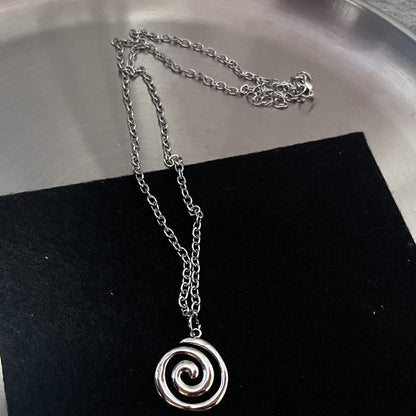 Colar com Pingente de Dente de Coração e Fogo em Forma de Flail Y2K para Mulheres e Homens, Joias da Moda Gótica e Punk?