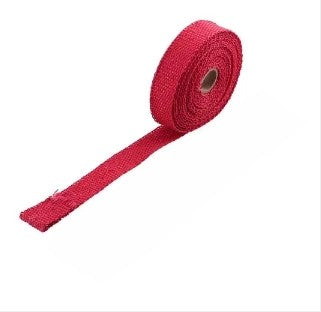 5M Roll Fiberglass Heat Shield Motorcycle Exhaust Thermal Tape Header Pipe Heat Wrap Tape Thermal Protection with Stainless Ties