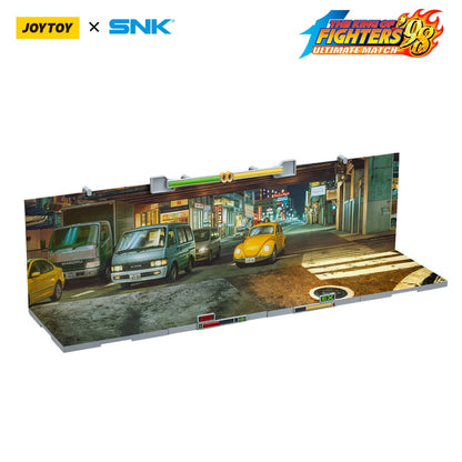 JOYTOY SNK Boneco de Ação 1/18 KOF '98UM Cenário Base-Rua Japonesa Modelo Aniversário