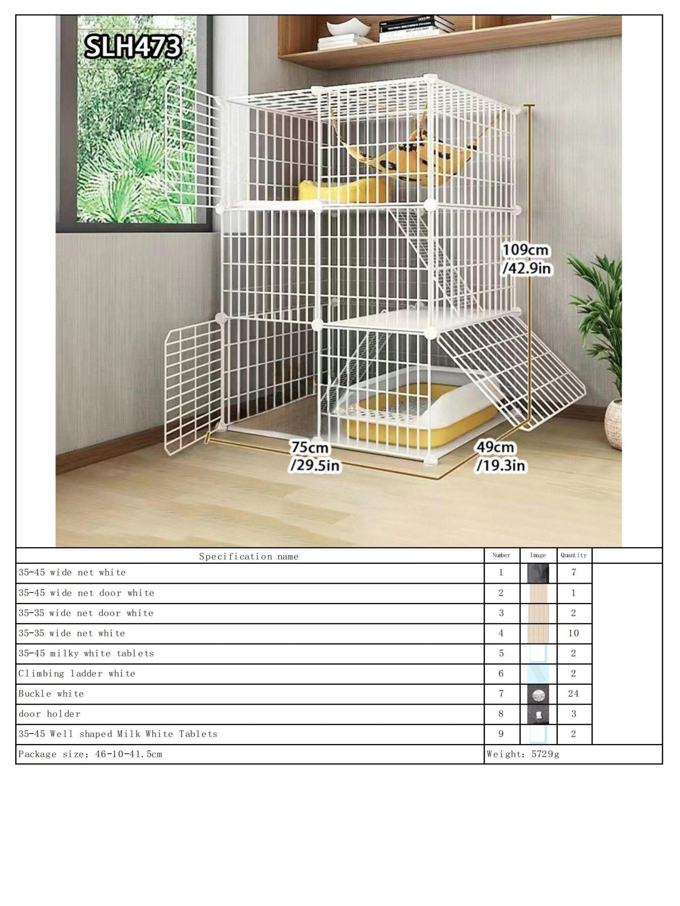 Grande Gaiola de Gato para Uso Doméstico, Vila de Gatos Gigante Interna, Estrutura de Escalada para Gatos com Espaço Livre de Várias Camadas, Casa de Gatos Luxuosa, Casa de Gatos