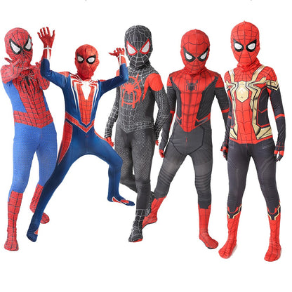 Spider-Gwen Official Adult Zentai Halloween Costume - Hooded Spandex Jumpsuit with Pull On Spandex Mask