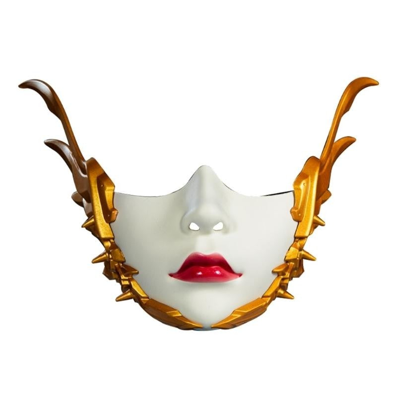 Y88A Mechanical Half Face Mask Masquerade Mask for Womens Men Aesthetics Mask Gifts