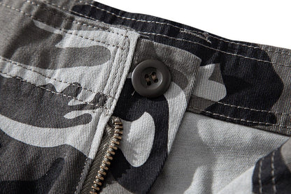 Loose camouflage beach five pants men's summer cotton thin section in the pants summer work casual shorts