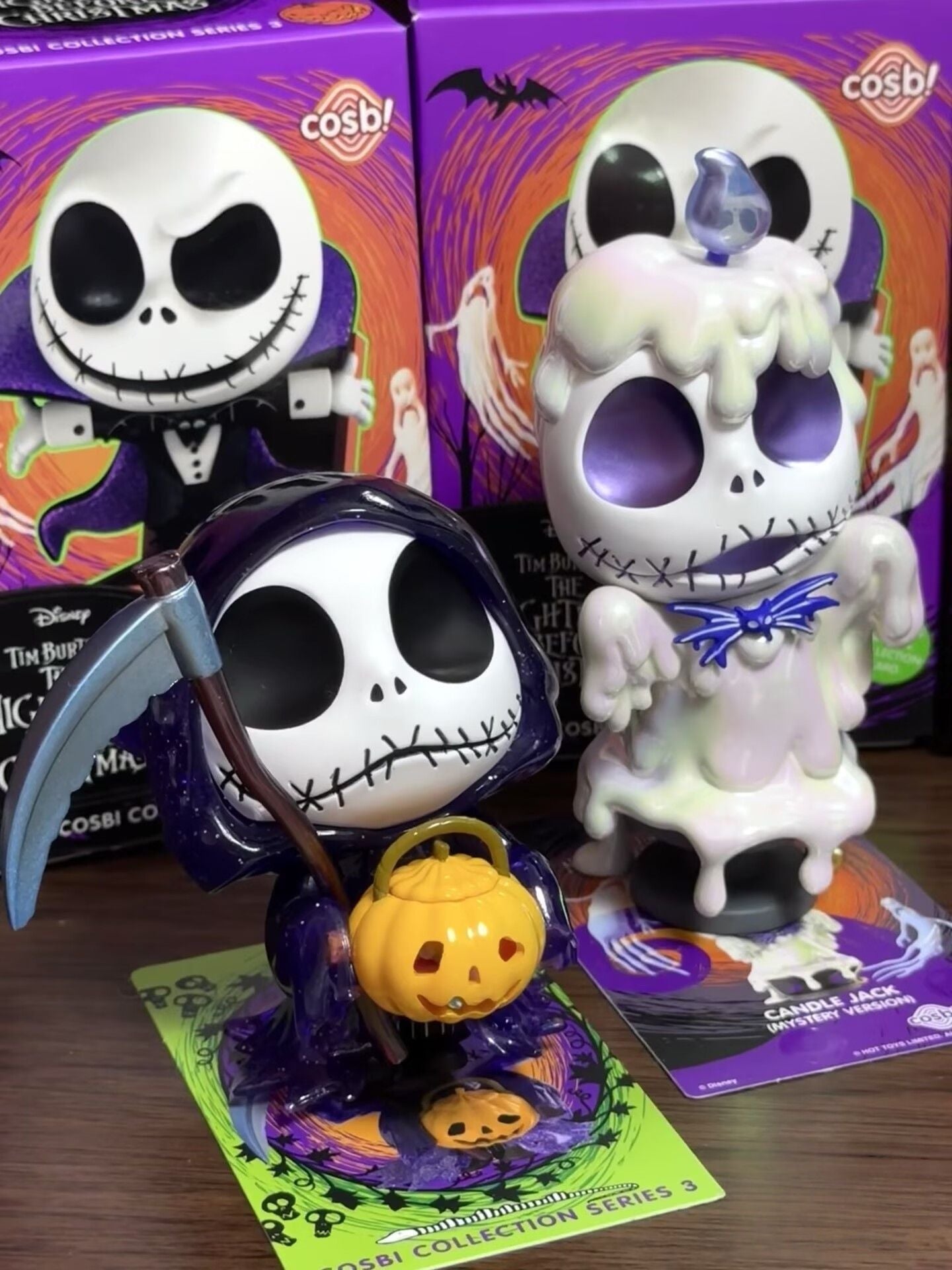 Em estoque O Pesadelo Antes do Natal Versão Q Jack Skellington Rei Abóbora Mini Bonecos de Ação Fofos Brinquedo Gótico de Halloween