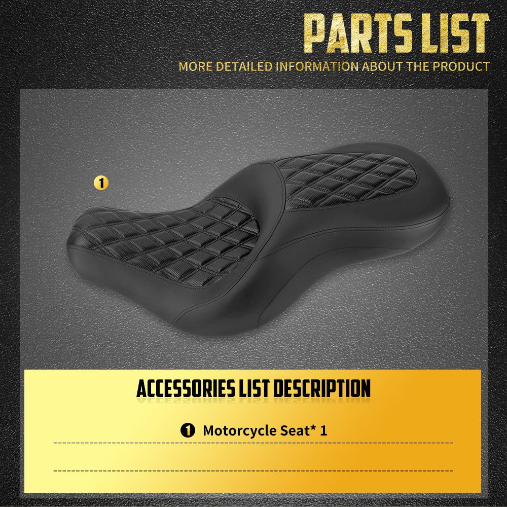 Assento Traseiro Dianteiro para Passageiro de Motocicleta para Harley Softail Sport Glide Low Rider S Low Rider ST 2018-24