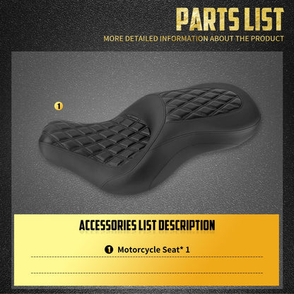 Assento Traseiro Dianteiro para Passageiro de Motocicleta para Harley Softail Sport Glide Low Rider S Low Rider ST 2018-24