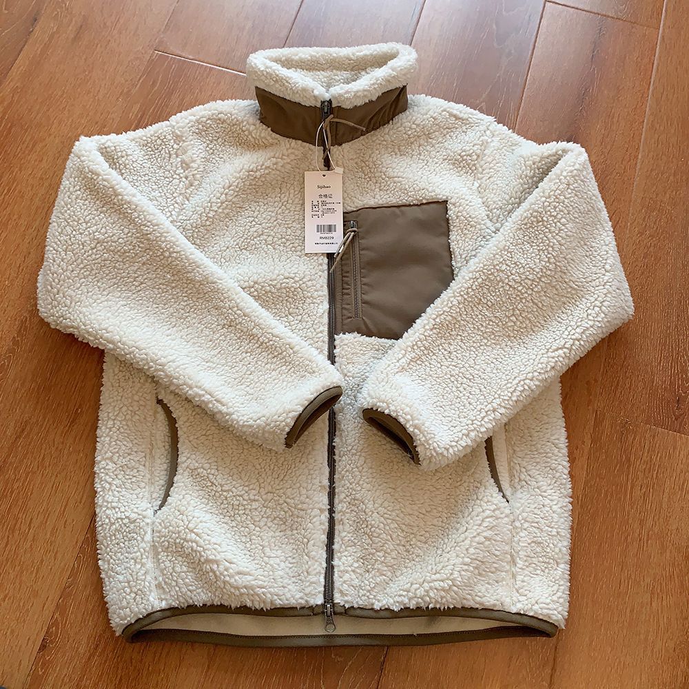 Motorcycle Outdoor Fleece Jacket For Men/Women Double Sided Fleece Thickened Plush Rider Cycling Suit Lamb Wool Windproof Jacket