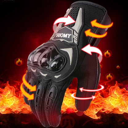 Luvas de motocicleta à prova d'água SUOMY para inverno, masculinas e femininas, primavera outono, luvas de motocross para motociclistas, tela sensível ao toque, luvas de ciclismo para motos
