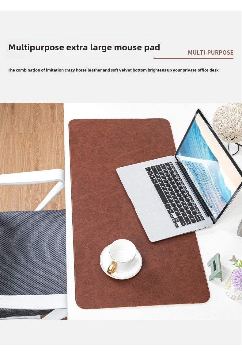 Mouse Pad Impermeável PU Tapete de Mesa Protetor Grande Mousepad Computador Laptop Antiderrapante Fácil de Limpar Tapetes de Teclado