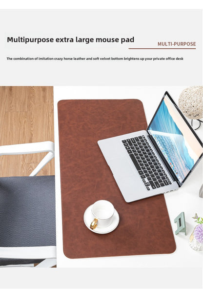 Mouse Pad Impermeável PU Tapete de Mesa Protetor Grande Mousepad Computador Laptop Antiderrapante Fácil de Limpar Tapetes de Teclado