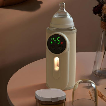 J15U Upgraded Bottle Warmer for Breastmilk Baby Feeding Bottle Heating Case Rechargeable Warmer Bag with Digital Display
