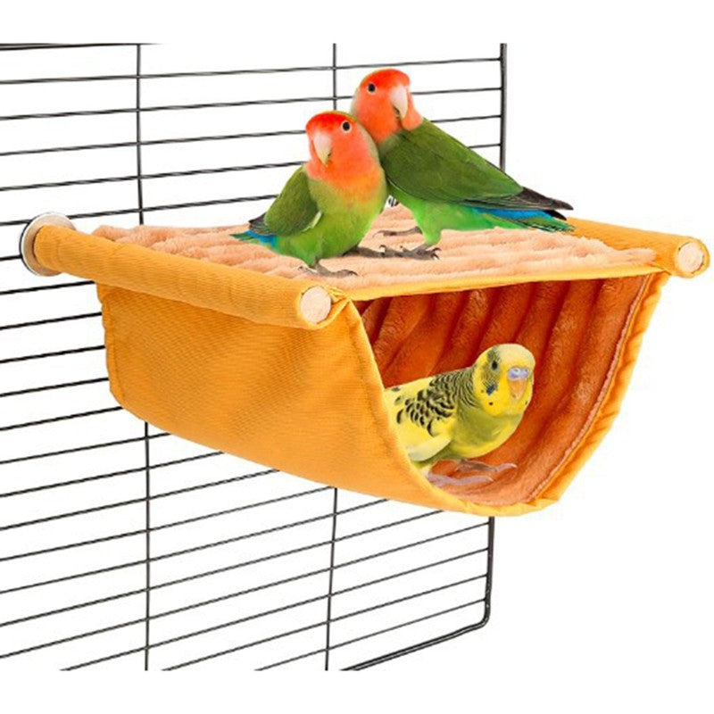 Rede Suspensa para Pets Ninho Quente Cama Casa de Papagaio Removível Lavável Poleiro Gaiola de Pássaros para Hamster Agapornis