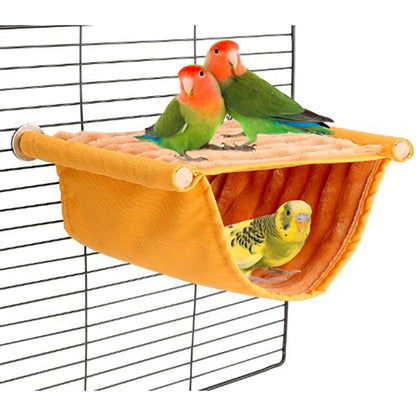 Rede Suspensa para Pets Ninho Quente Cama Casa de Papagaio Removível Lavável Poleiro Gaiola de Pássaros para Hamster Agapornis
