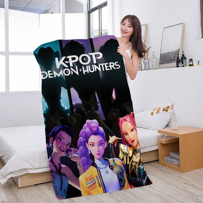 Kpop D-demon Hunters Microfiber Beach Towel Absorbent Quick Dry Soft Yoga Swimming Resort Mountain Climbing Towel