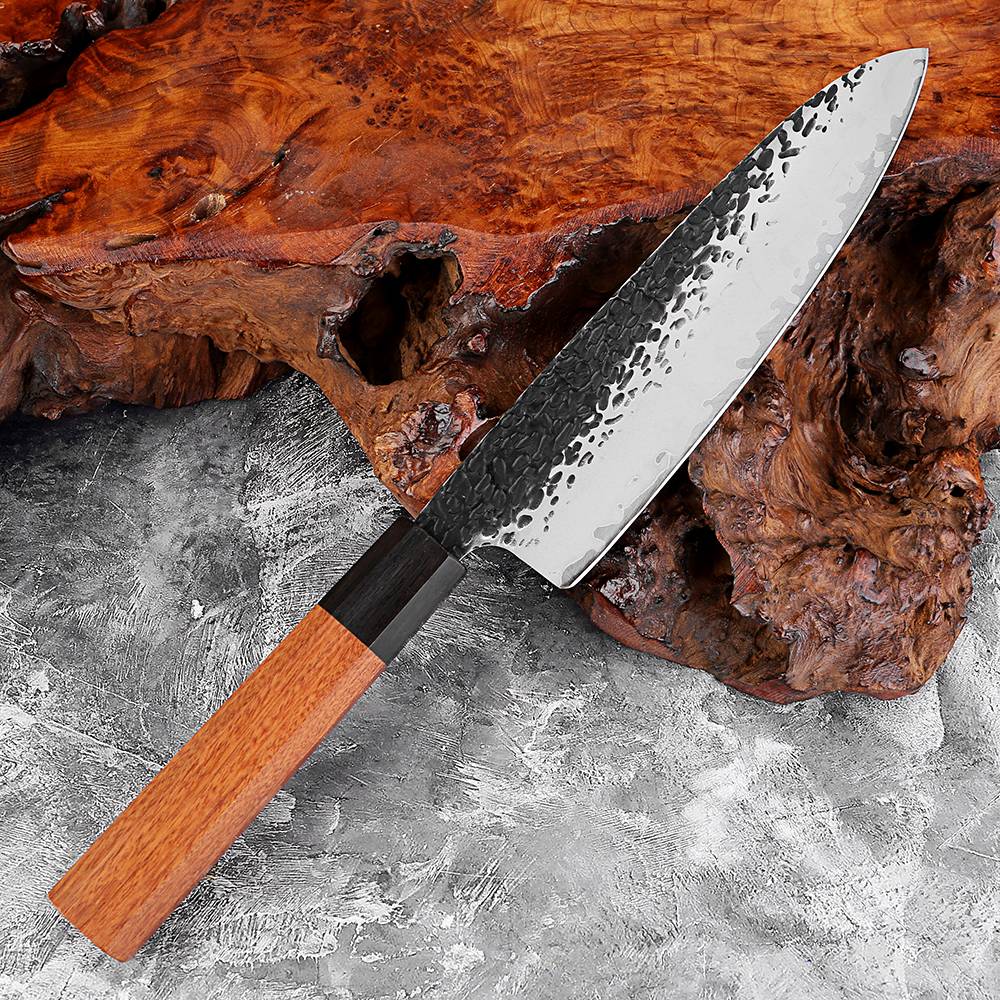 1-7 PCS Knife Set,Professional 3-Layer Composite Steel Kitchen Knives Set,Ultra Sharp Japanese Chef Knife with Octagonal Handle