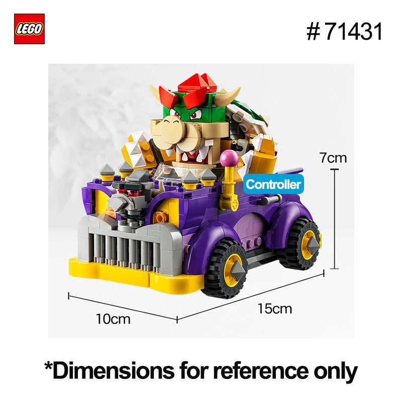 LEGO 71431 Conjunto de Expansão Carro Musculoso do Bowser 458 Peças Série Super Mario Brinquedos DIY Para Meninos Meninas Presente Crianças idades 8+
