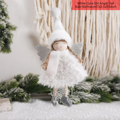 New Year 2024 Christmas Angel Dolls Xmas Tree Pendant Ornaments Navidad 2022 Christmas Decoration for Home Natal Gifts Noel Deco