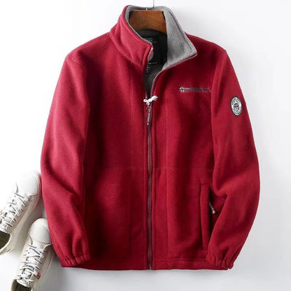 Jaqueta Masculina de Caxemira de Outono e Primavera para Pesca ao Ar Livre à Prova de Vento, Quente, Confortável, Moderna, Respirável