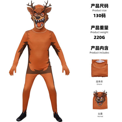 Game 99 Nights in The Forest Owl Monster The Ram Costume Adult Secret The Horror Deer VS Owl Costumes Cartoon Animal Dressing