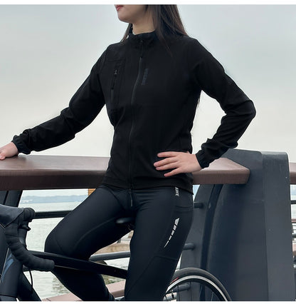 WOSAWE Women Cycling Jackets Cycling Tops Riding Bike Windproof MTB Coat Reflective Jacket